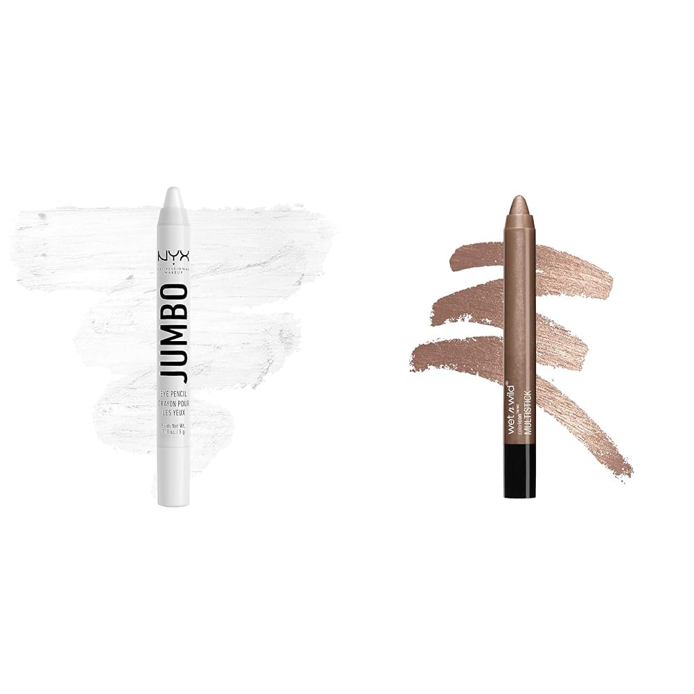 Amazon.com : NYX Jumbo Eye Pencil Milk & wet n wild Champagne Room